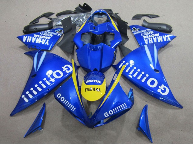 2009-2011 Yamaha YZF R1 Motorcycle Fairings - Blue Yellow White Go Australia