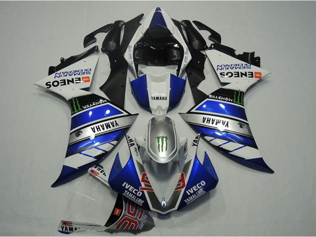 2012-2014 Yamaha YZF R1 Motorcycle Fairings - Blue Silver White Black Green Monster IVECO Yamalube ENEOS Semakin Didepan Australia