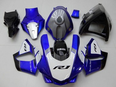 Affordable 2015-2019 Yamaha YZF R1 Motorcycle Fairings - White Blue Glossy Black Australia