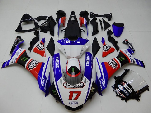 2015-2019 Yamaha YZF R1 Motorcycle Fairings - White Blue Red Black Green Monster Australia