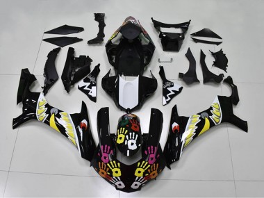 Affordable 2015-2019 Yamaha YZF R1 Motorcycle Fairings - Black White Yellow Pink Shark Australia