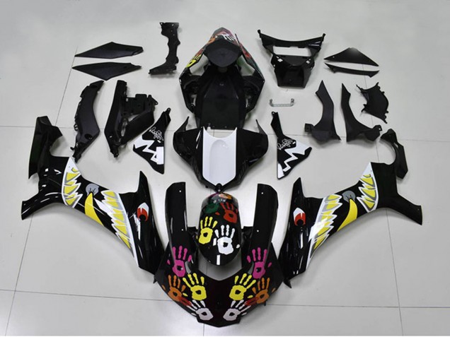 2015-2019 Yamaha YZF R1 Motorcycle Fairings - Black White Yellow Pink Shark Australia