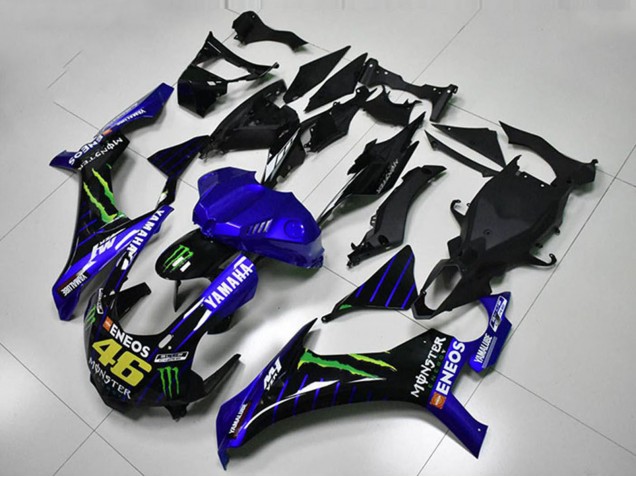 2015-2019 Yamaha YZF R1 Motorcycle Fairings - Blue White Black Green ENEOS Monster M1 46 Australia