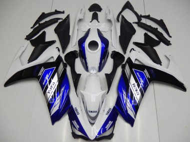 Affordable 2015-2018 Yamaha YZF R3 Motorcycle Fairings - White Blue Black Yamalube Australia