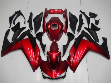Affordable 2015-2018 Yamaha YZF R3 Motorcycle Fairings - Red Matte Black Australia