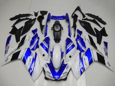 Affordable 2015-2018 Yamaha YZF R3 Motorcycle Fairings - White Blue Black Yamalube ENEOS Australia