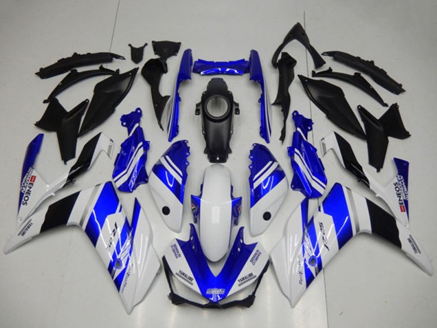 2015-2018 Yamaha YZF R3 Motorcycle Fairings - White Blue Black Yamalube ENEOS Australia