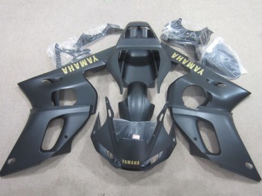 Affordable 1998-2002 Yamaha YZF R6 Motorcycle Fairings - Matte Black Yellow Decal Australia