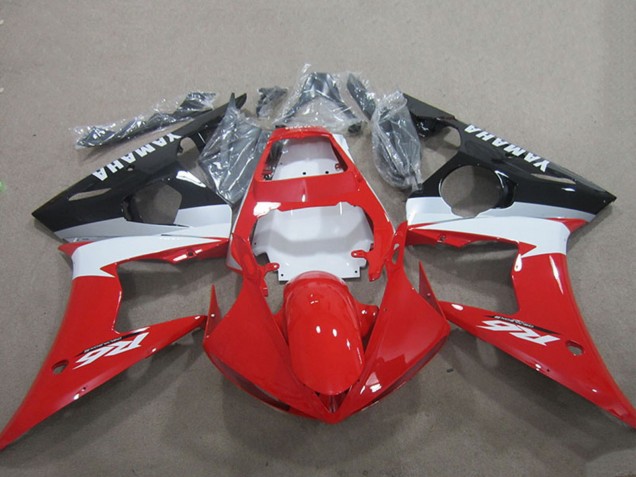 2003-2004 Yamaha YZF R6 Motorcycle Fairing Kits - Red White Glossy Black Australia