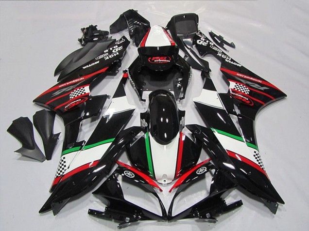 2006-2007 Yamaha YZF R6 Motorcycle Fairings - White Red Glossy Black Green Motul Australia