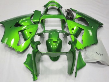 00-02 Metallic Green ZX6R Motorcycle Fairing