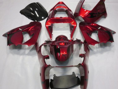 00-02 Metallic Red ZX6R Motorcycle Fairing