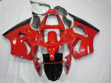 00-02 Red and Black ZX6R Motorcycle Fairing