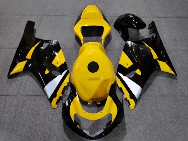 01-03 Black and Yellow GSXR 600-750 Motorcycle Fairing