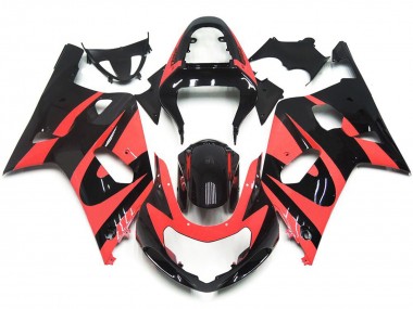 01-03 Light Red Custom OEM Style GSXR 600-750 Motorcycle Fairing