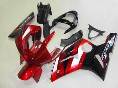 03-04 Red and Black ZX6R Motorcycle Fairing