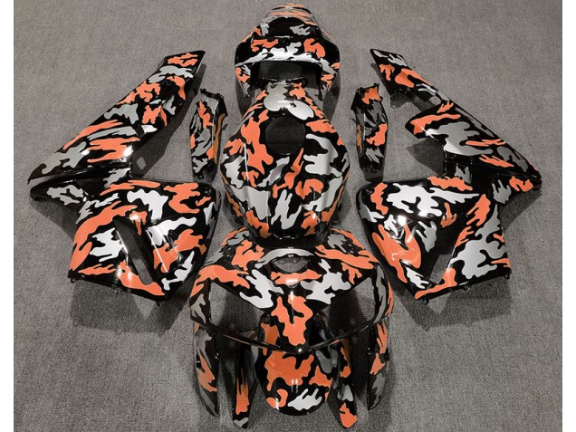 05-06 Camo & LIGHT ORANGE CBR600RR Motorcycle Fairing 05-06 Camo & LIGHT ORANGE CBR600RR Motorcycle Fairing