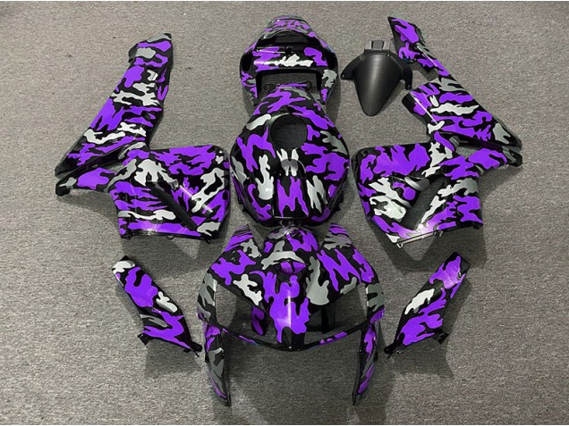 05-06 Camo & PURPLE CBR600RR Motorcycle Fairing 05-06 Camo & PURPLE CBR600RR Motorcycle Fairing