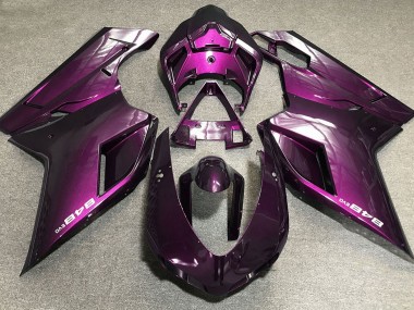 07-14 Deep Pink Ducati 848 1098 1198 Motorcycle Fairing