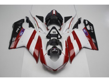 07-14 Deep Red Ducati 848 1098 1198 Motorcycle Fairing