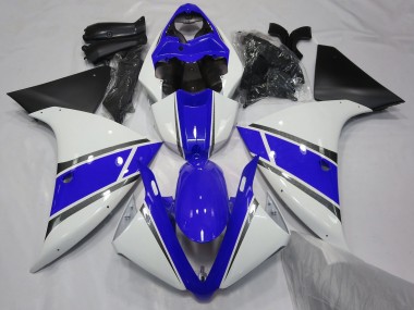 09-11 Gloss White and Blue R1 Motorcycle Fairing