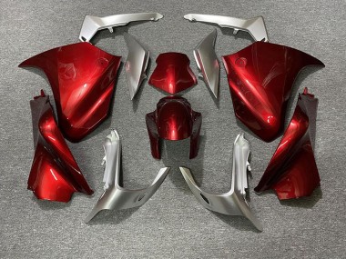 10-13 Red and Silver VFR1200 Motorcycle Fairing