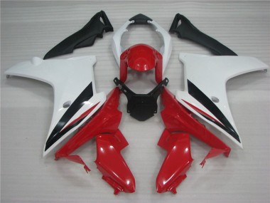11-12 White Red and Black CBR600F Motorcycle Fairing