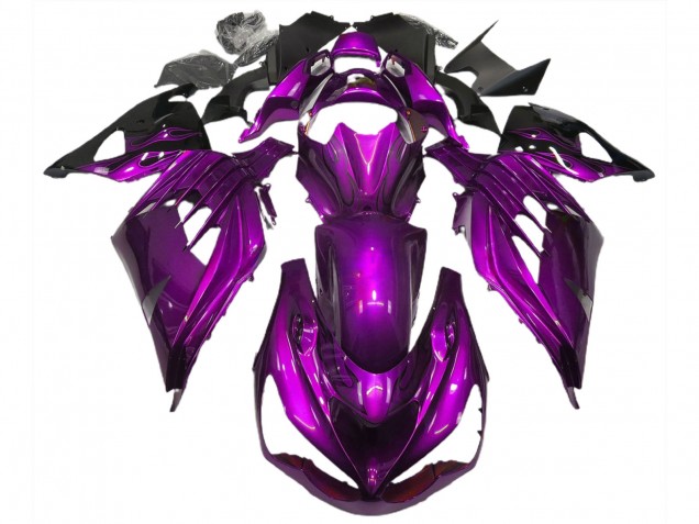 12-21 Mood Purple Gloss ZX14R Motorcycle Fairing 12-21 Mood Purple Gloss ZX14R Motorcycle Fairing