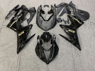 13-16 Gloss Black w Gold Daytona 675 Motorcycle Fairing