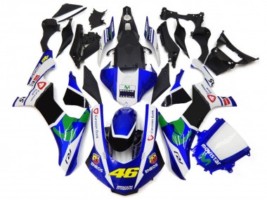 15-19 Blue and White 46 R1 Motorcycle Fairing
